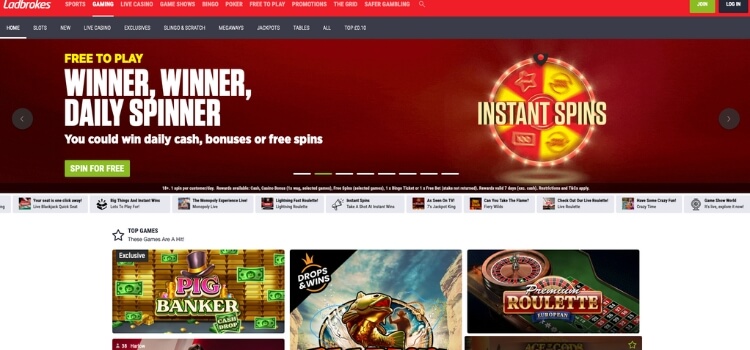 Ladbrokes Casino in UK